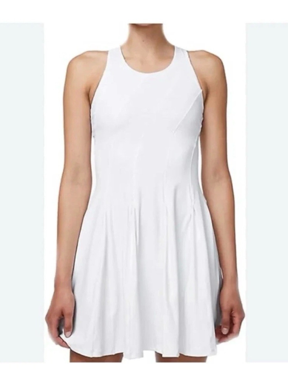 Lululemon Court Crush Dress White Size 6 Built-In Shorts Tenniscore